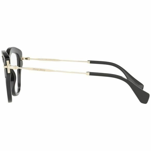 Miu Miu Cat Eye Eyeglasses Black W/Demo Lens - Picture 3 of 5